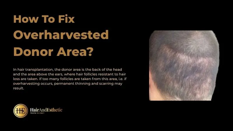 Overharvested donor area